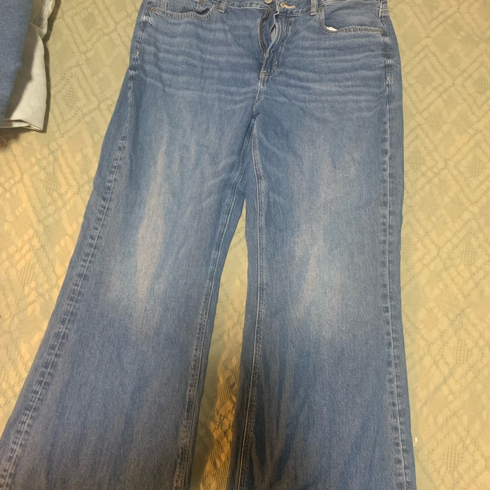 American Eagle Outfitters Blue Flare Denim Jeans
